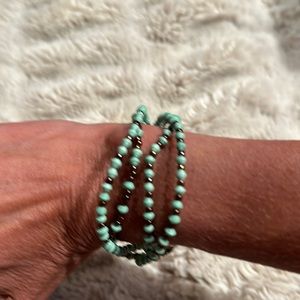 Green and bronze bracelet